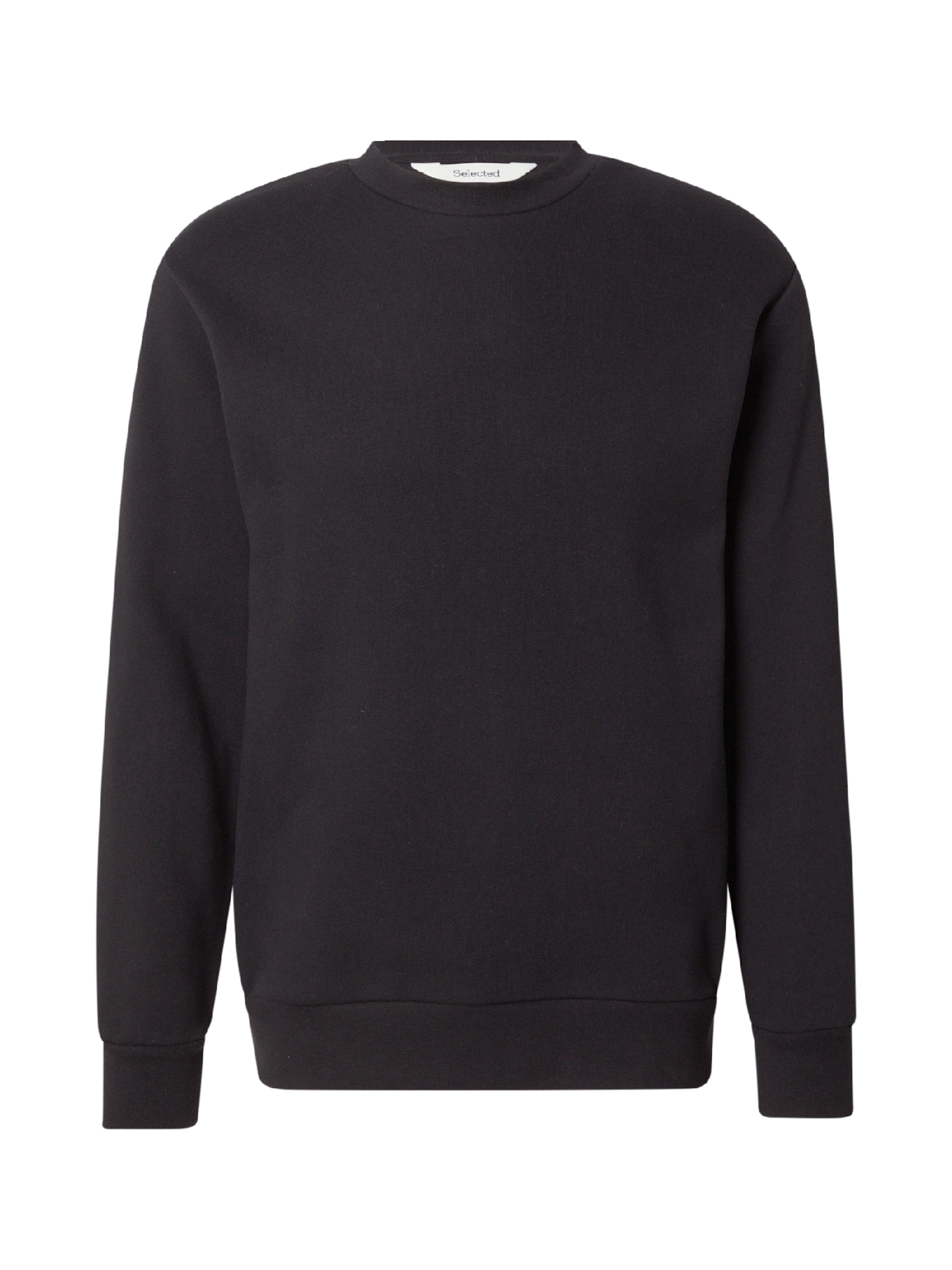 SELECTED Μπλούζα φούτερ 'SLHDAN' σε μαύρο: μπροστά