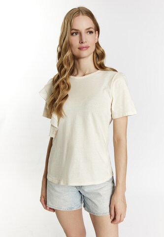 T-shirt DreiMaster Vintage en blanc : devant