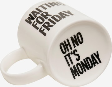 Tasse 'Waiting For Friday' Mister Tee en blanc