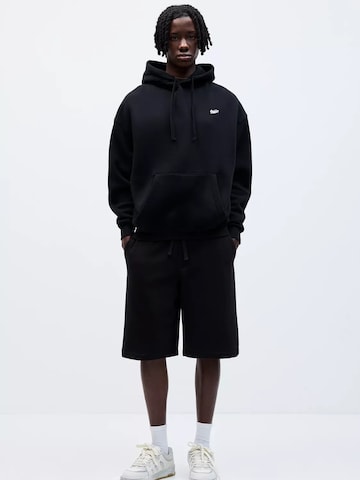 Pull&Bear Sweatshirt 'STWD' in Black