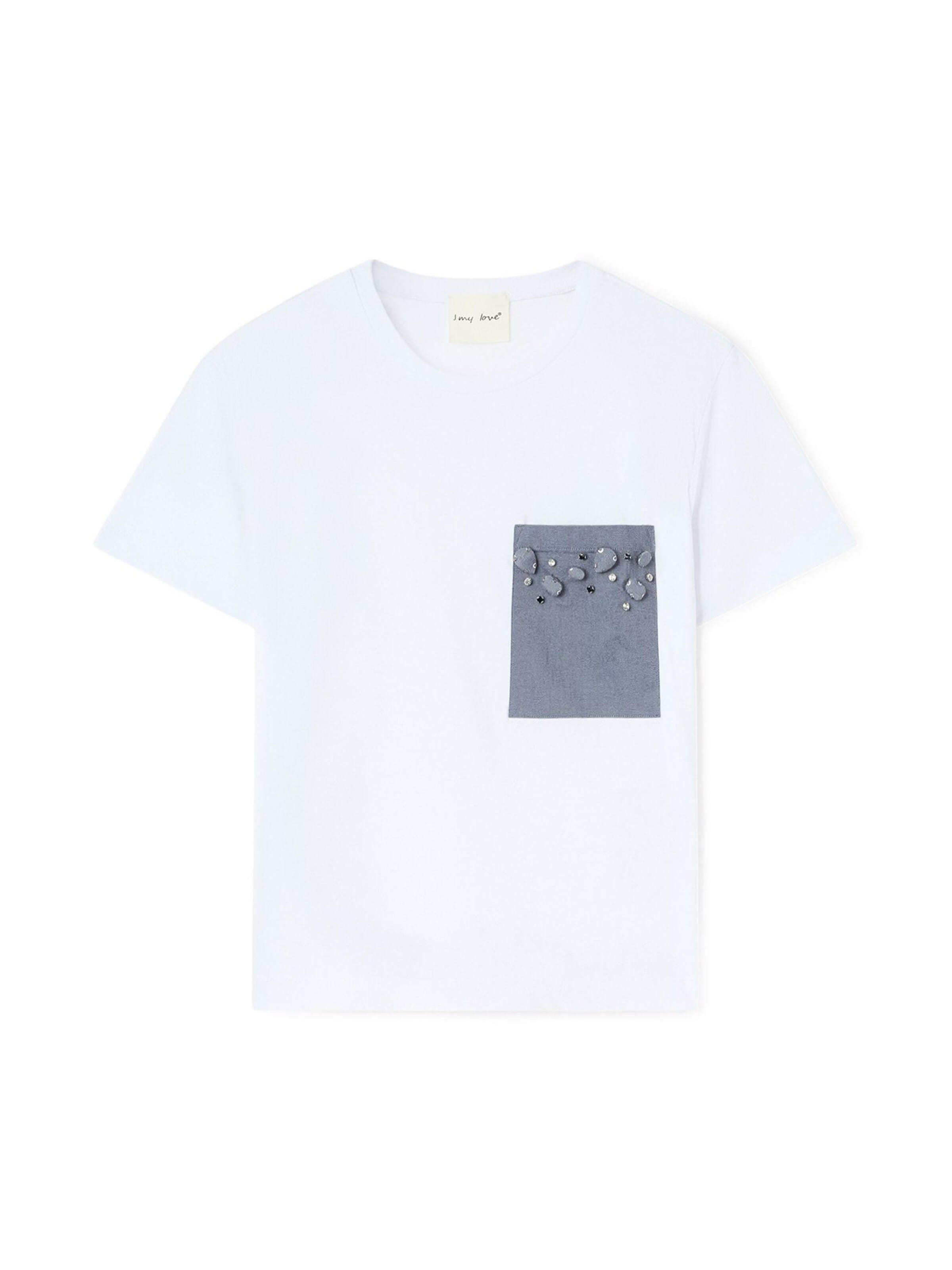 MOTIVI Shirt in Wit: voorkant