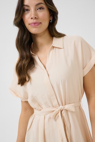 Cream Shirt dress 'June' in Beige