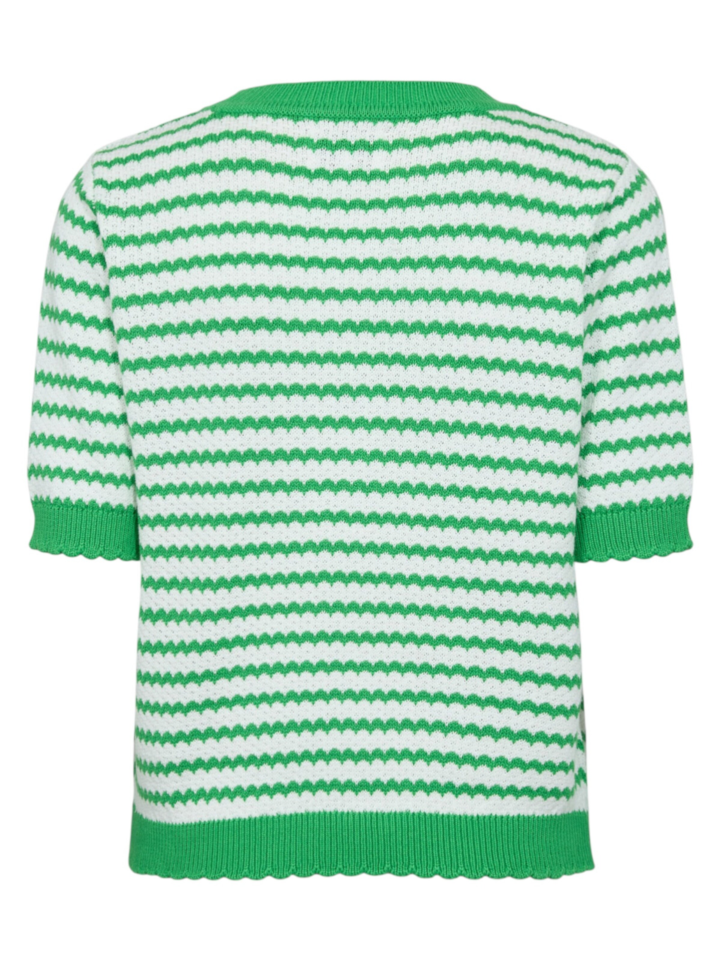 NÜMPH 3/4 Ärmel-Strickpullover 'NUMARI PULLOVER' in Grün