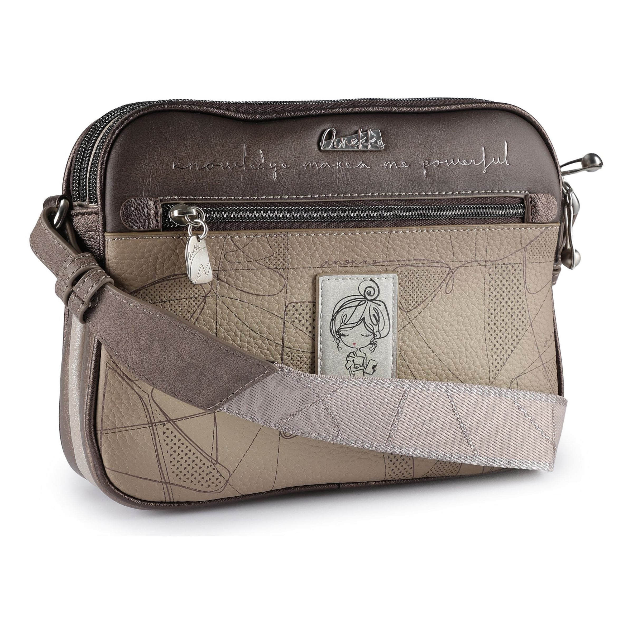 Anekke Crossbody Bag 'Auralis' in Grey: front