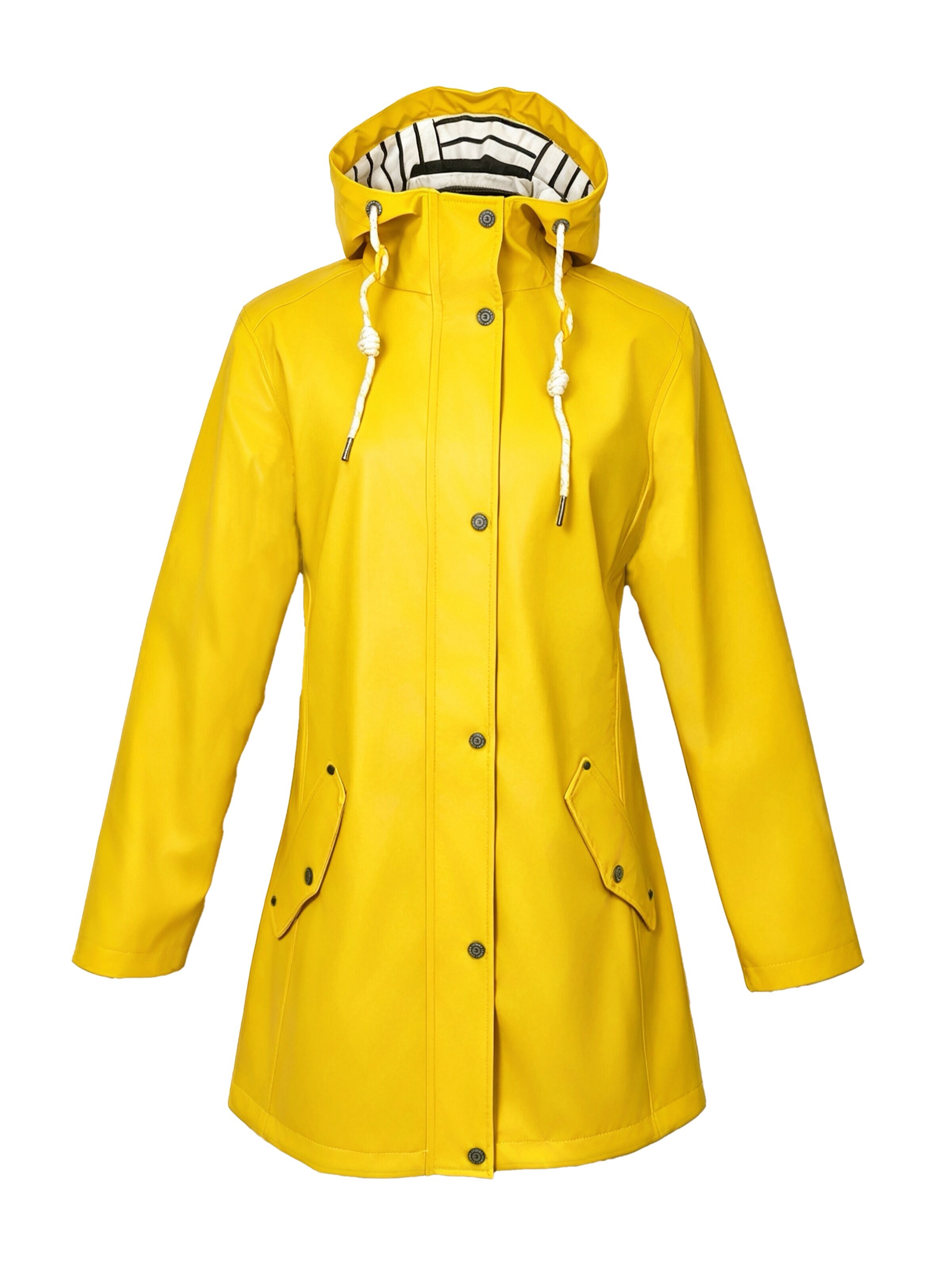 ECOOMA Outdoor Jacket 'women's raincoats' in Yellow: front