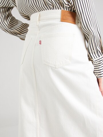 LEVI'S ® - Saia 'Ankle Column Skirt' em branco