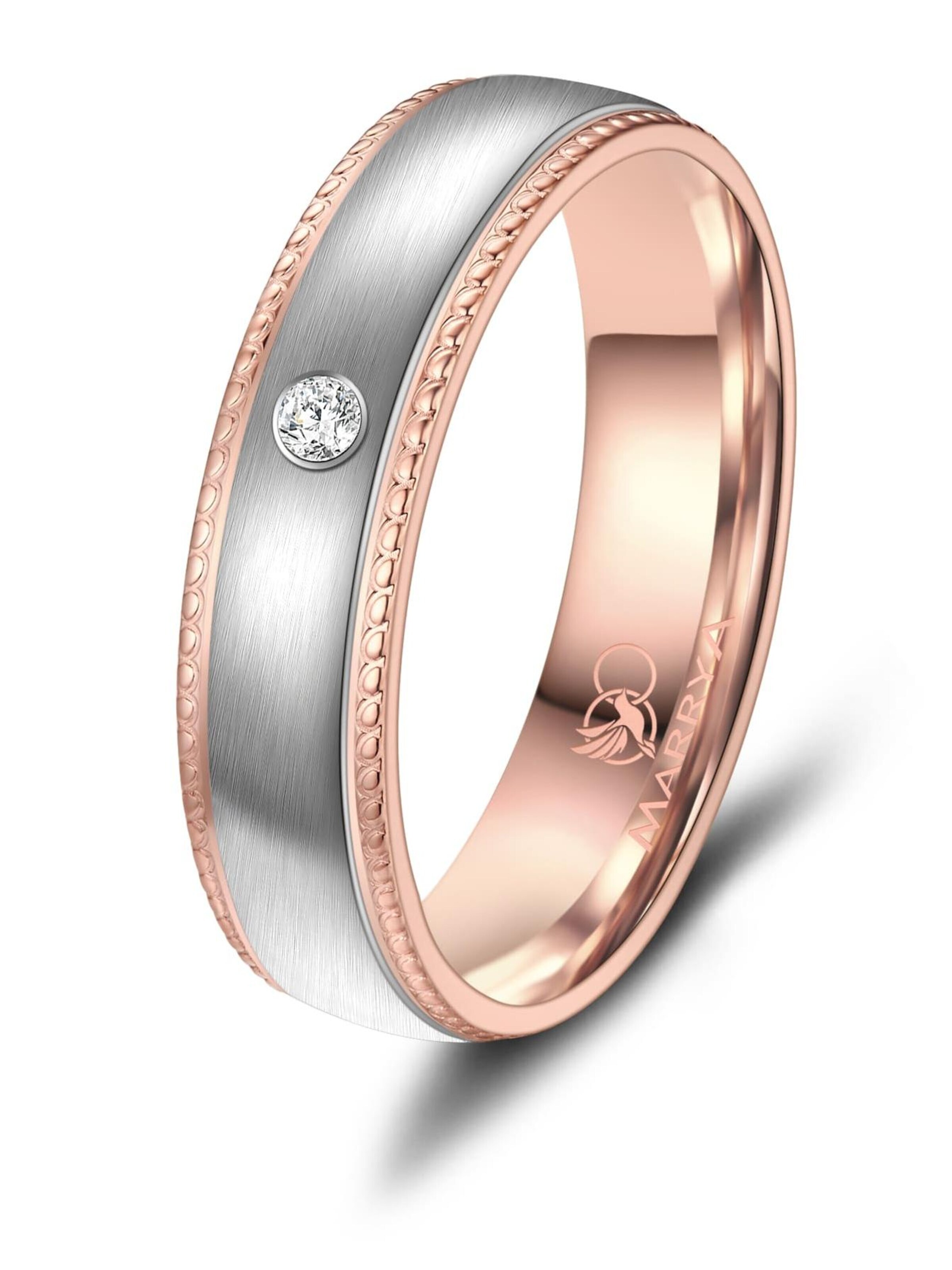 Anello 'MARRYA TI-42 Ehering aus Titan' di MARRYA in argento