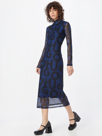 HUGO Red - Vestido 'Neshira' em azul: frente