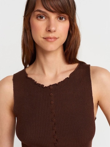 Dilvin Knit Cardigan 'Strickjacken' in Brown