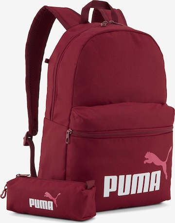 PUMA Rugzak 'Phase' in Rood: voorkant