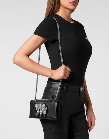 Philipp Plein - Mala de ombro em preto: frente