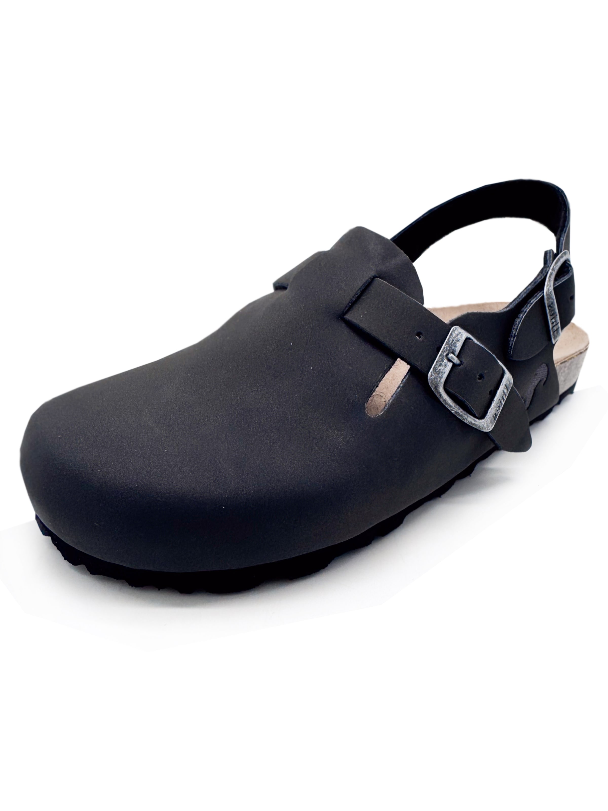 thies Clogs 'thies 1856 ® Eco Bio Backstrap Clog' in Grey: front