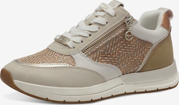 Tamaris Sneakers laag in Beige: voorkant