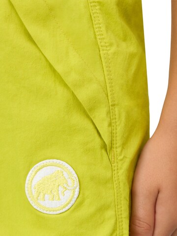 MAMMUT Tapered Outdoor Pants in Yellow