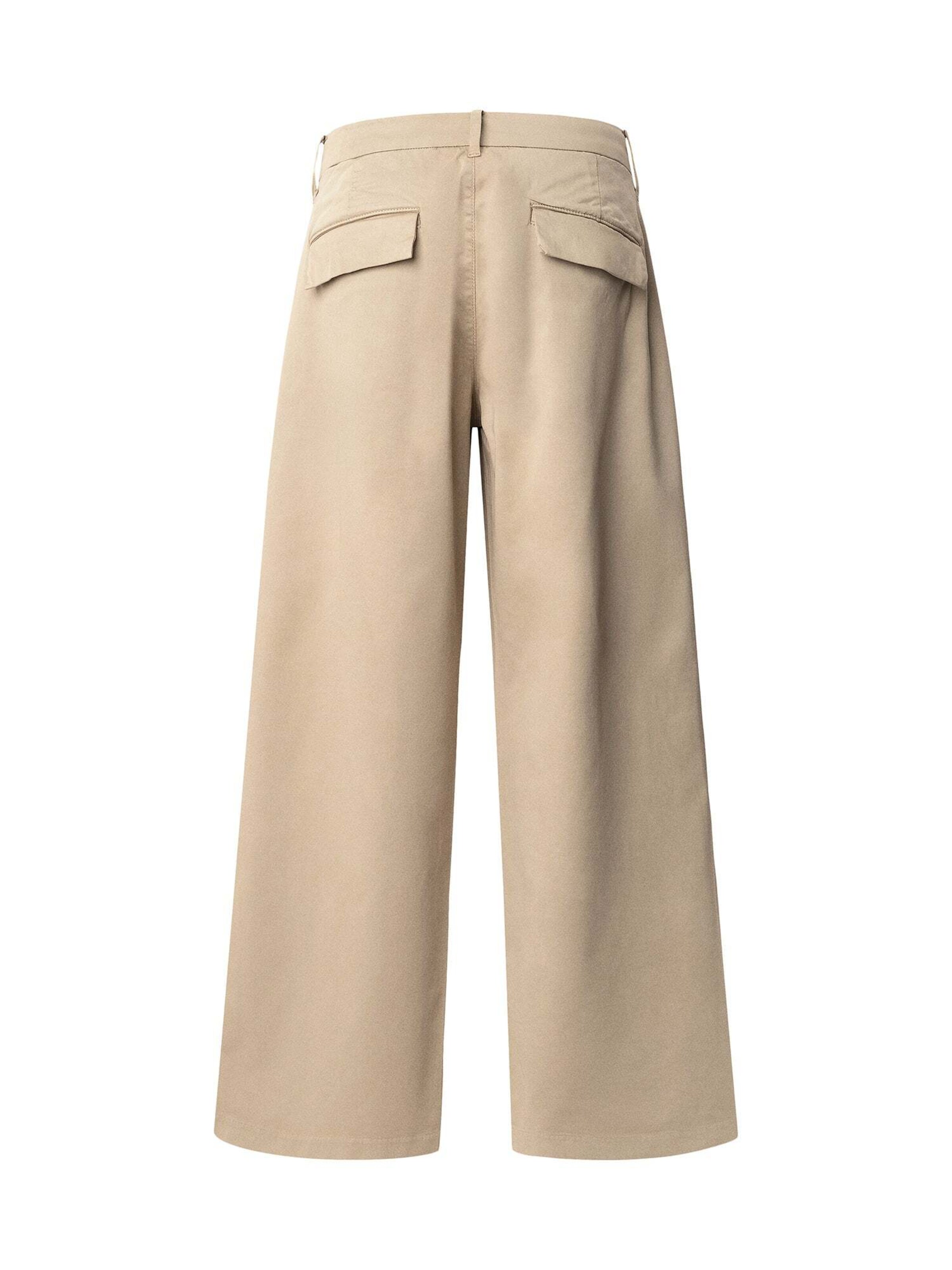 Wide leg Pantaloni con pieghe 'Goa' di Pepe Jeans in beige