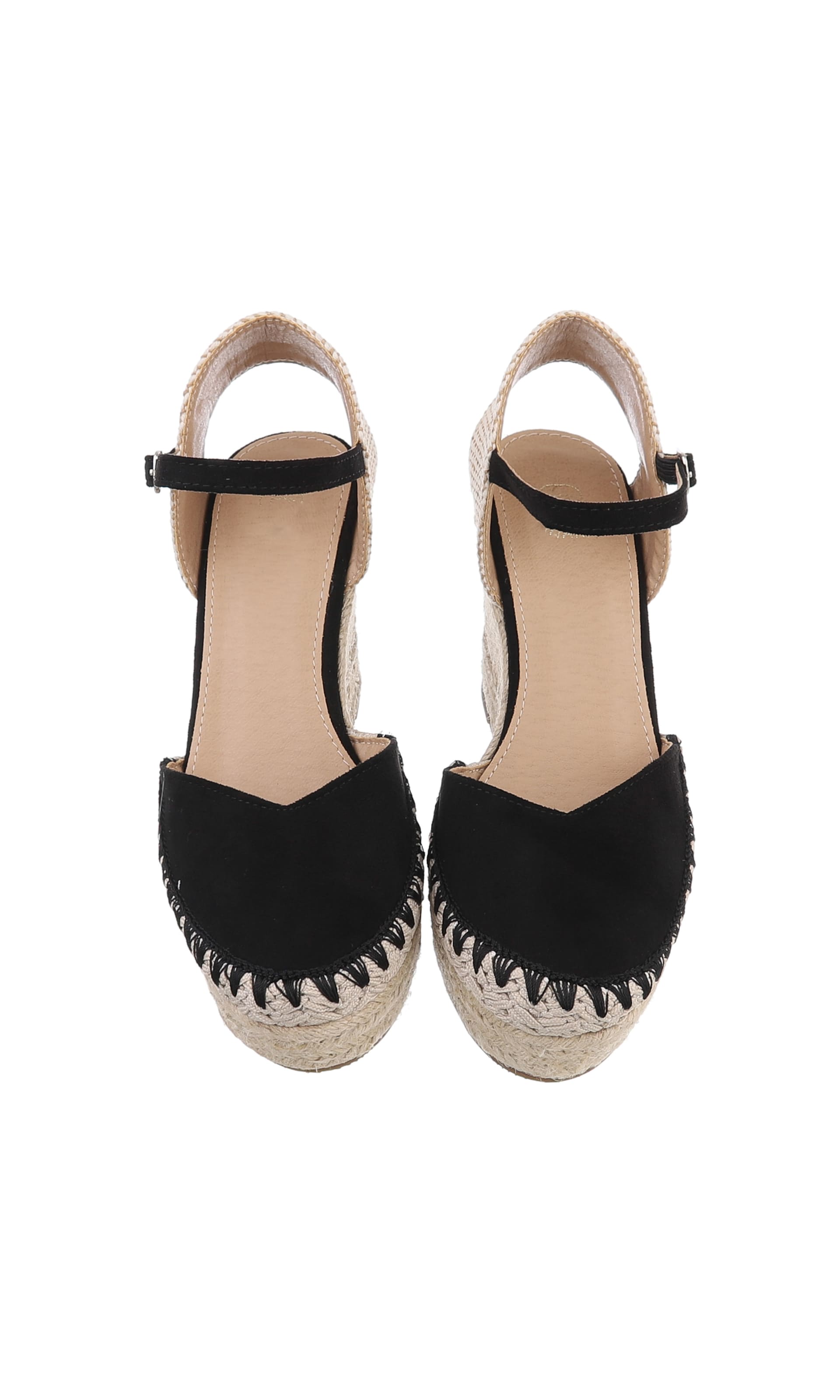 Ital-Design Strap Sandals in Black