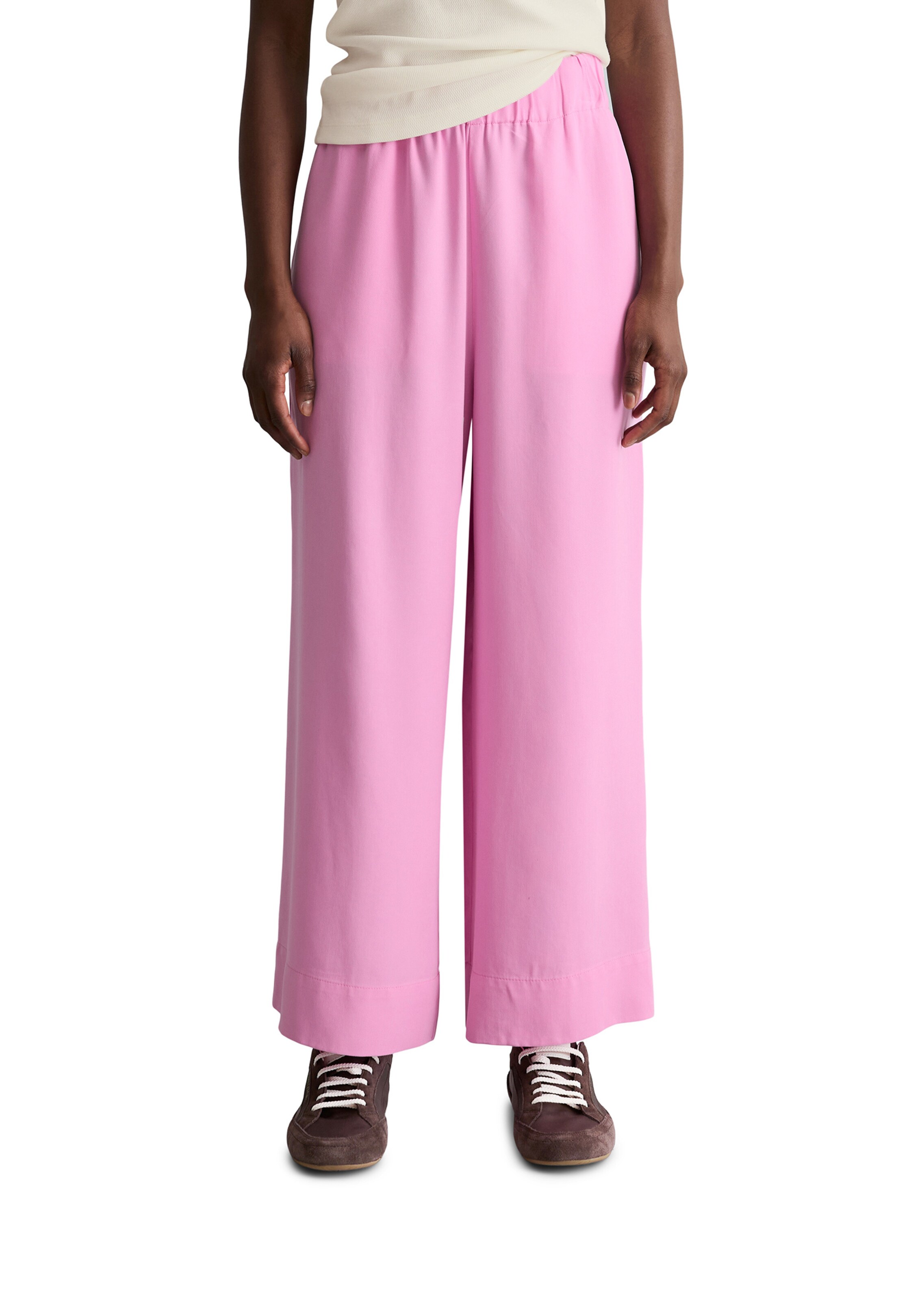 Wide Leg Pantalon Marc O'Polo DENIM en rose : devant