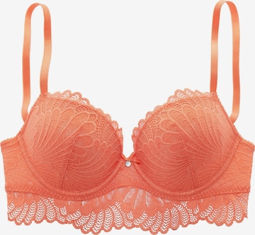 s.Oliver - Push-up Sujetador en naranja: frente