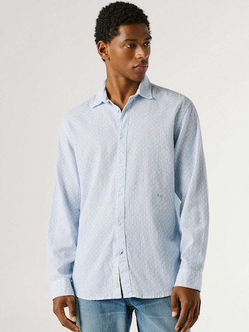 Coupe regular Chemise 'Portland' Pepe Jeans en bleu : devant