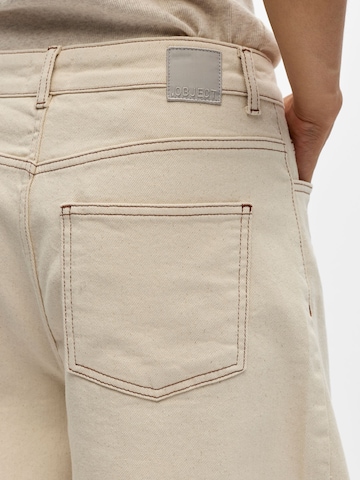 OBJECT Barrel Jeans 'OBJRabea' in Beige