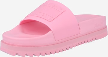 Tommy Jeans - Sapato aberto em rosa: frente