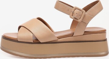 INUOVO Sandalen met riem in Beige