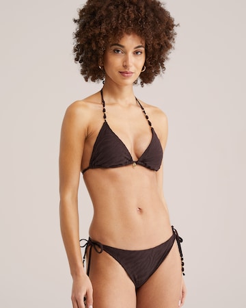 Slip bikini di WE Fashion in marrone: frontale