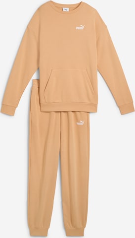 PUMA Športna trenirka | bež barva: sprednja stran