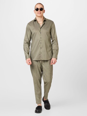 ETERNA Regular fit Button Up Shirt in Green