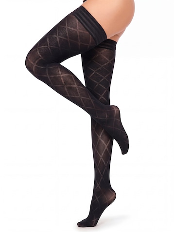 GLAMORY Halterlose Strümpfe‌‌‌‌ in Schwarz: Vorderseite
