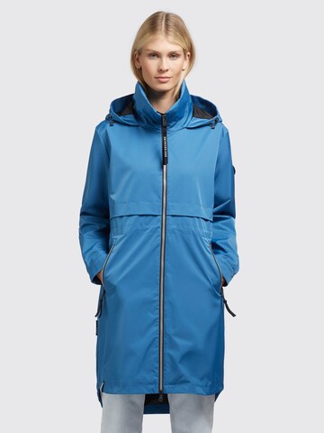 khujo Between-Seasons Coat 'Ariana2' in Blue: front