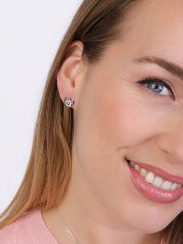 Boucles d'oreilles Lucardi en argent : devant