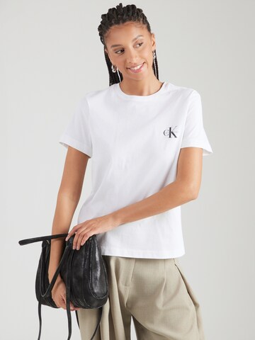 Calvin Klein Jeans Тениска в синьо: отпред