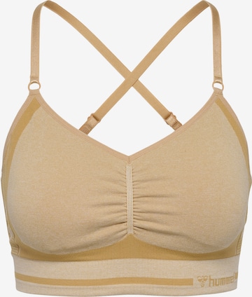 Bustier Soutien-gorge de sport Hummel en jaune : devant