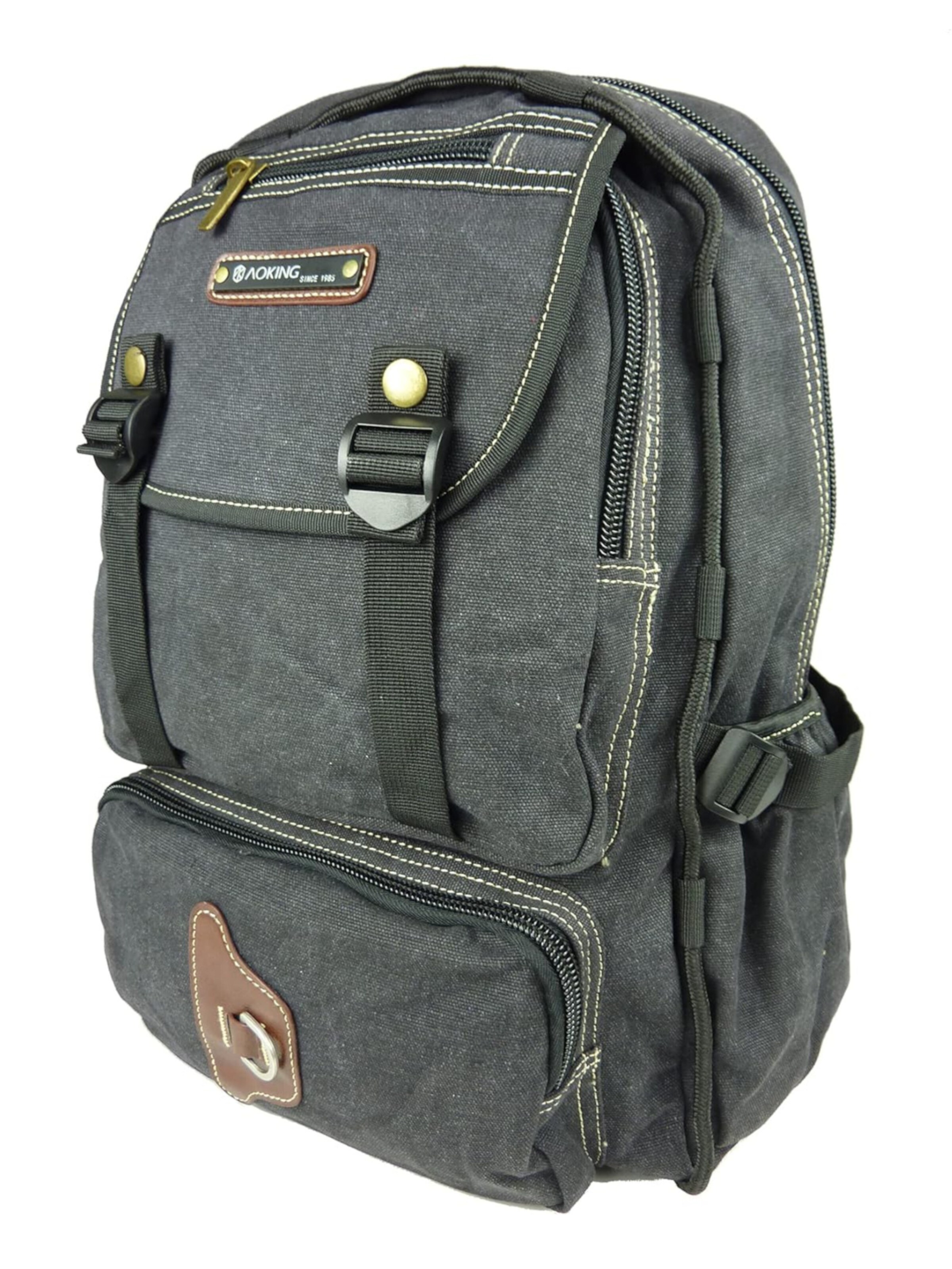 Kumixi Backpack in Black: front