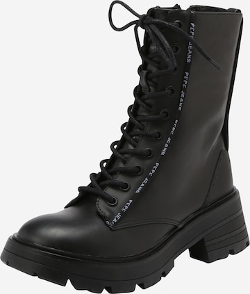 Pepe Jeans - Botas 'SODA' em preto: frente