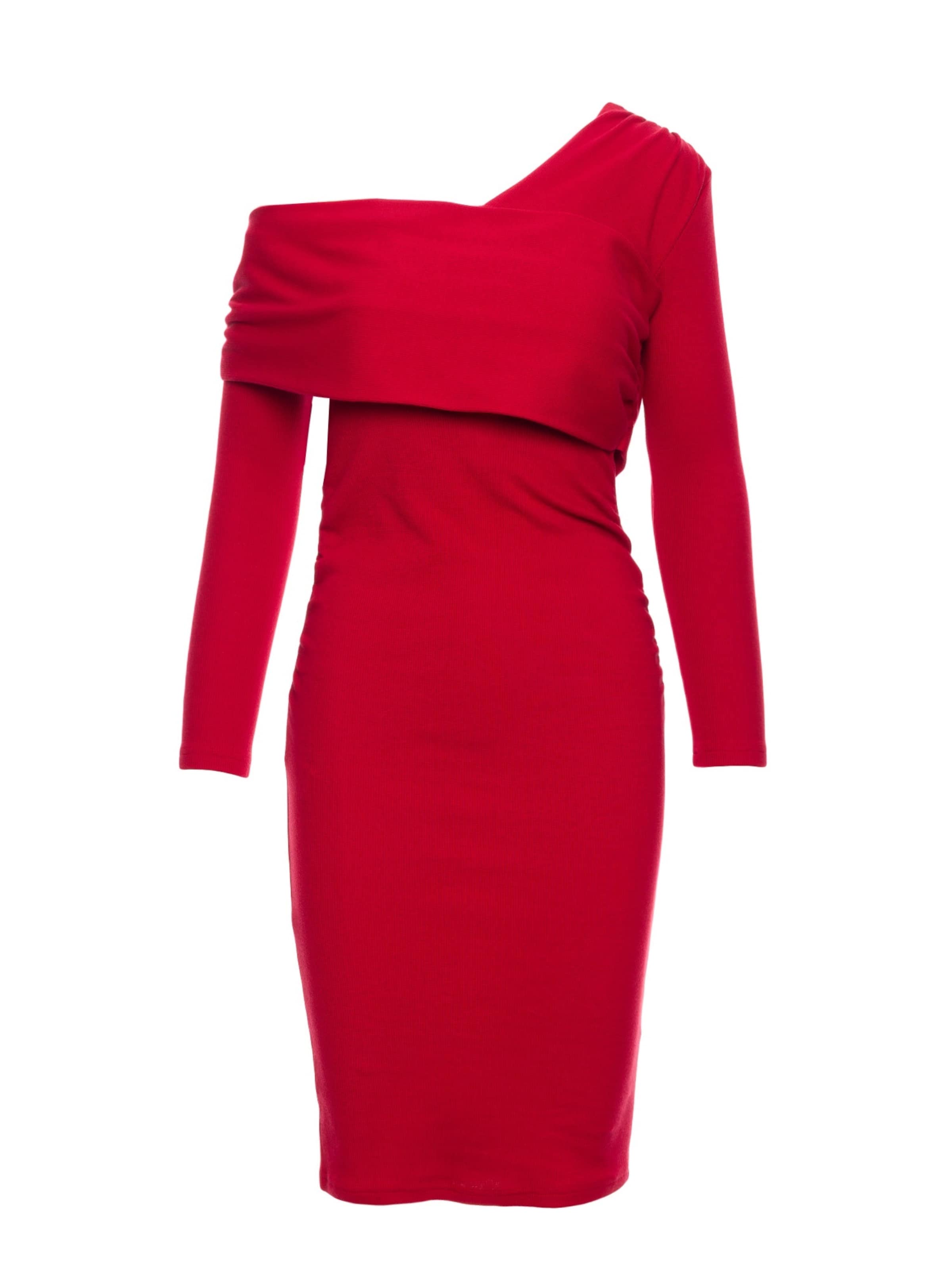 Rochie de la made of emotion pe roșu: față
