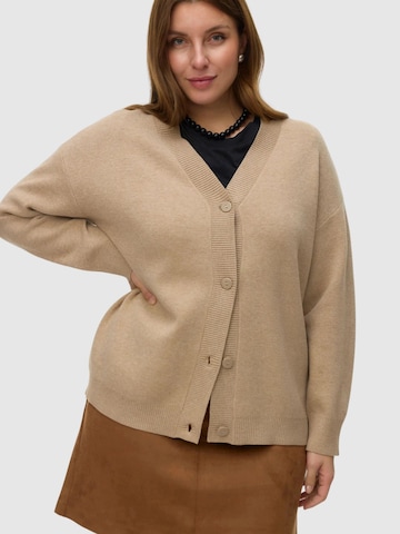 Cardigan oversize Vero Moda Curve en beige