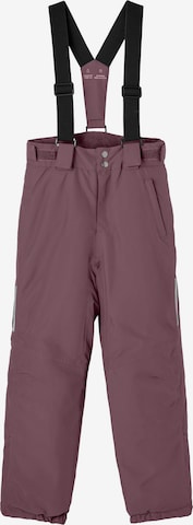 NAME IT Athletic Pants 'Solid' in Purple: front