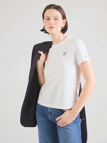 TOMMY HILFIGER Μπλουζάκι σε λευκό: μπροστά