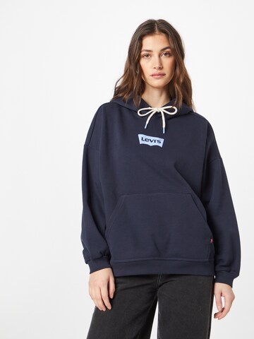 Bluză de molton 'Graphic Caravan Hoodie' de la LEVI'S ® pe albastru: față