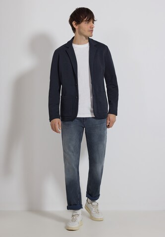 Street One MEN Regular fit Suit Jacket 'Terry Slub ' in Blue