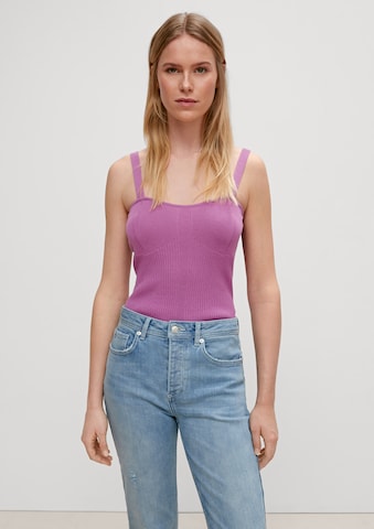 Tops en tricot comma casual identity en rose : devant