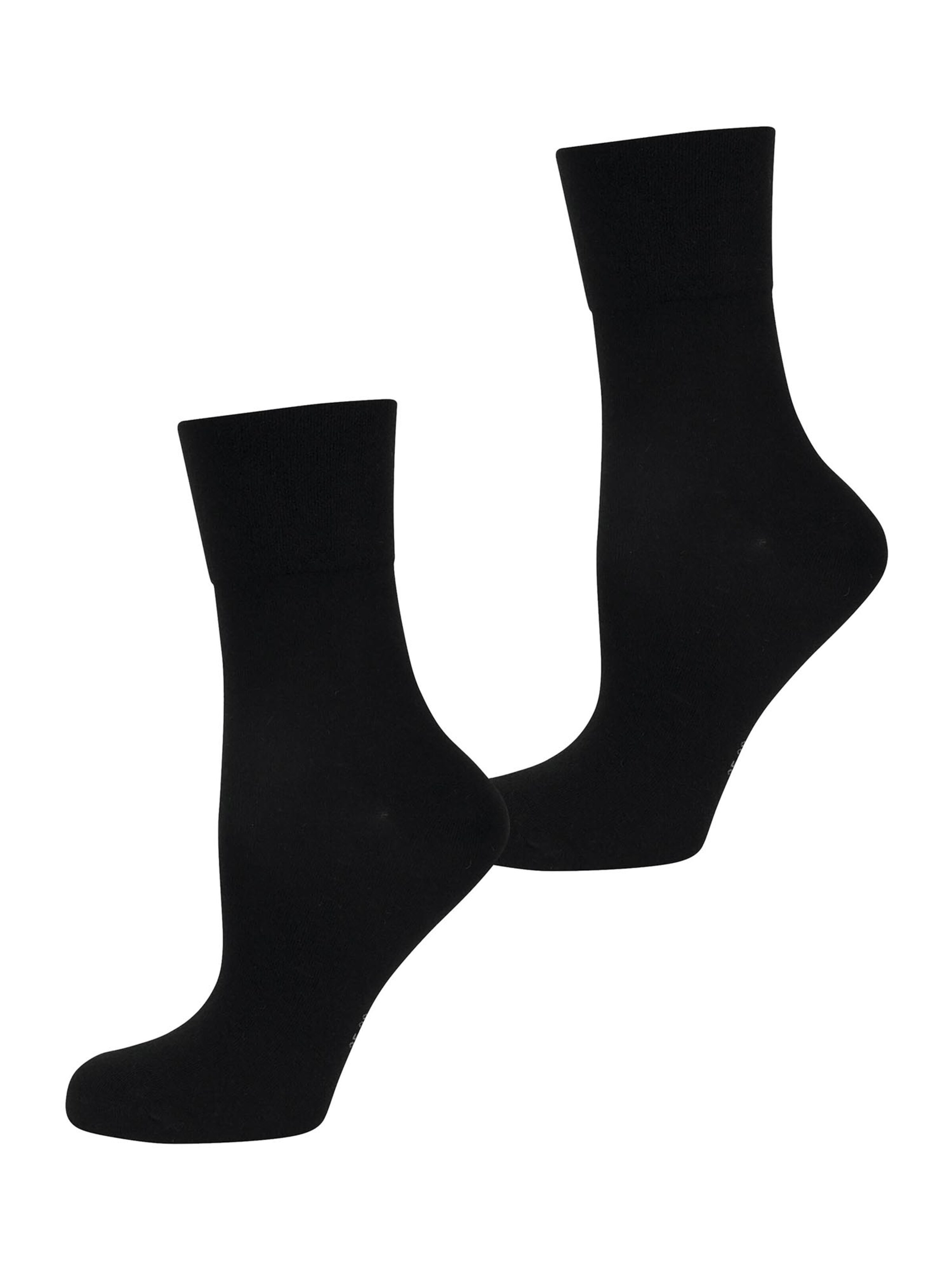Nur Die Socks ' Feine Faser ' in Black: front