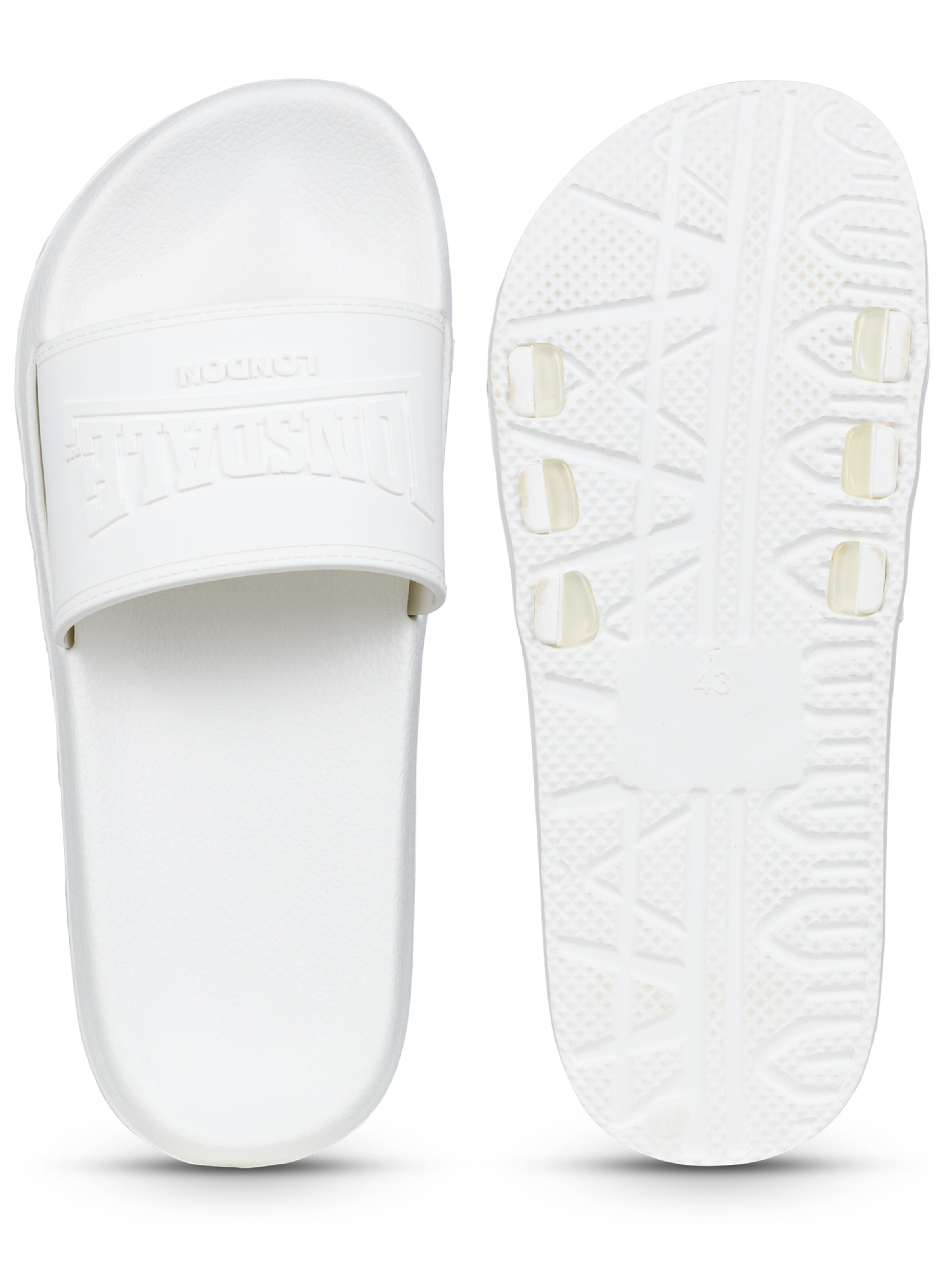 Claquettes / Tongs 'Sorrento' LONSDALE en blanc