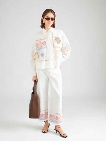 Weekend Max Mara Bluse 'FONTE' in Weiß