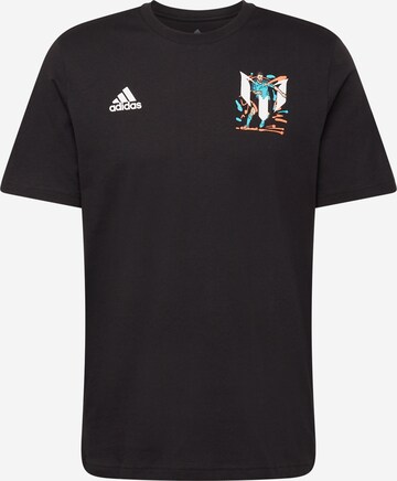 T-Shirt fonctionnel 'Messi Graphic' ADIDAS SPORTSWEAR en noir : devant