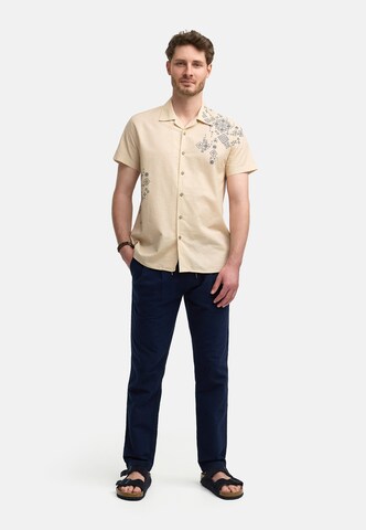 INDICODE JEANS Regular fit Overhemd 'Cotta' in Beige