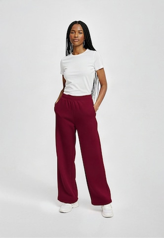 Wide Leg Pantalon Urban Classics en rouge