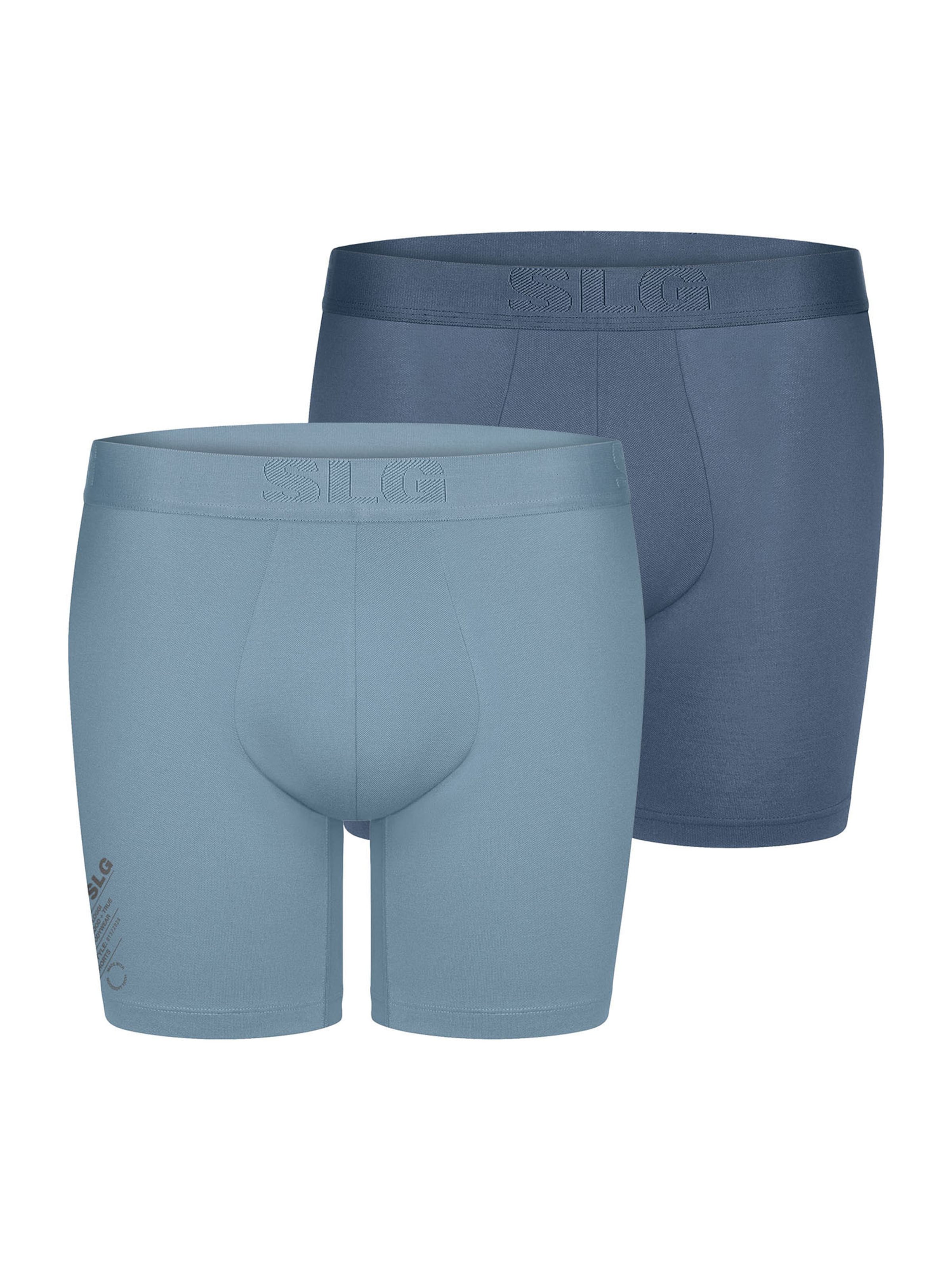 SLOGGI Boxers ' Base Soft ' en bleu, Vue avec produit